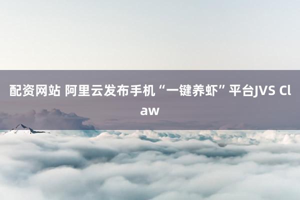 配资网站 阿里云发布手机“一键养虾”平台JVS Claw